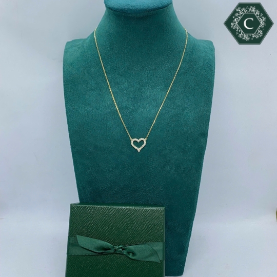 Dây Chuyền Bạc Hình Trái Tim Đơn Giản, Thanh Lịch MS736 