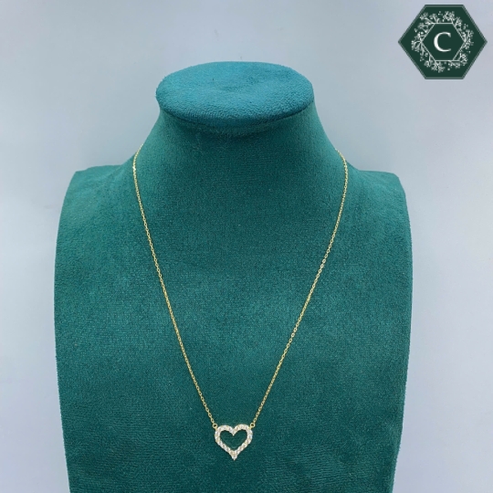 Dây Chuyền Bạc Hình Trái Tim Đơn Giản, Thanh Lịch MS736 