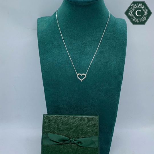 Dây Chuyền Bạc Hình Trái Tim Đơn Giản, Thanh Lịch MS736 
