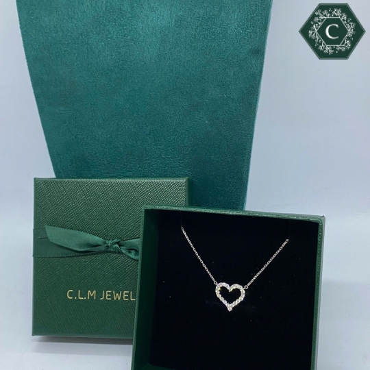 Dây Chuyền Bạc Hình Trái Tim Đơn Giản, Thanh Lịch MS736 