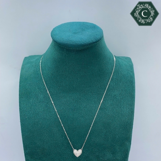 Dây Chuyền Bạc Mặt Trái Tim Thiết Kế Trang Nhã, Thanh Lịch MS789