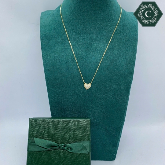 Dây Chuyền Bạc Mặt Trái Tim Thiết Kế Trang Nhã, Thanh Lịch MS789