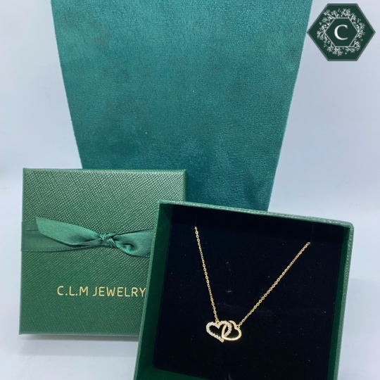 Dây Chuyền Trái Tim Đôi - MS 1223