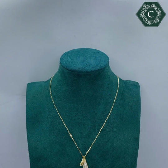 Dây Chuyền Bạc Mạ Vàng Thiết Kế Trang Nhã MS770