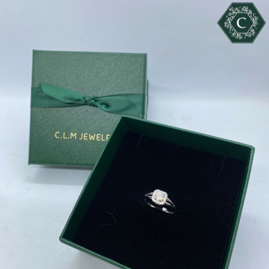 Nhẫn Bạc Đính Đá Moissanite - MS1012