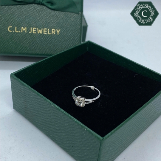 Nhẫn Bạc Đính Đá Moissanite - MS1012
