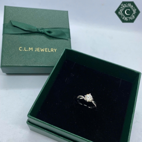 Nhẫn Bạc Đính Đá Moissanite - MS1016