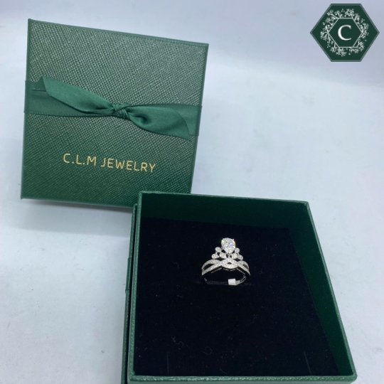 Nhẫn Bạc Đính Đá Moissanite - MS1017