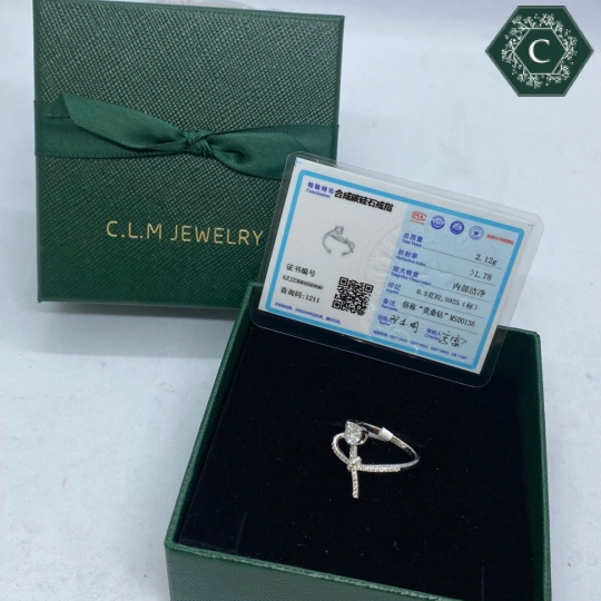 Nhẫn Bạc Đính Đá Moissanite - MS1022
