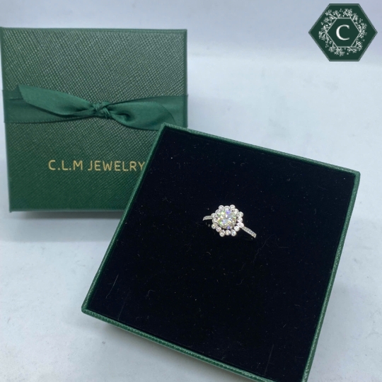 Nhẫn Bạc Đính Đá Moissanite - MS1027