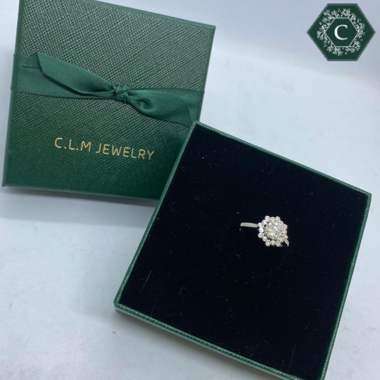 Nhẫn Bạc Đính Đá Moissanite - MS1027