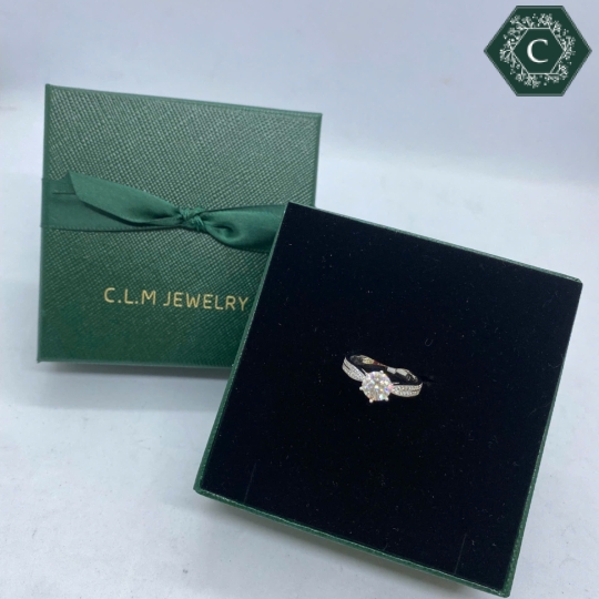 Nhẫn Bạc Đính Đá Moissanite - MS1024