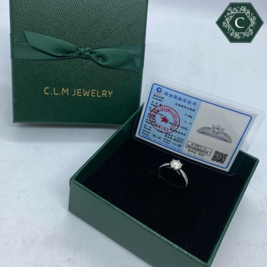 Nhẫn Bạc Đính Đá Moissanite - MS1024