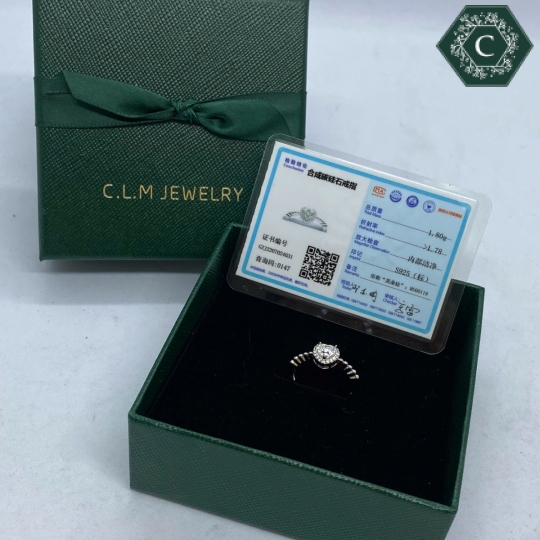 Nhẫn Bạc Đính Đá Moissanite - MS1026