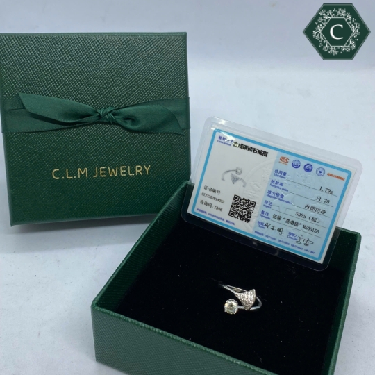 Nhẫn Bạc Đính Đá Moissanite - MS1028