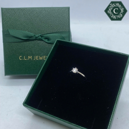 Nhẫn Bạc Đính Đá Moissanite - MS1025