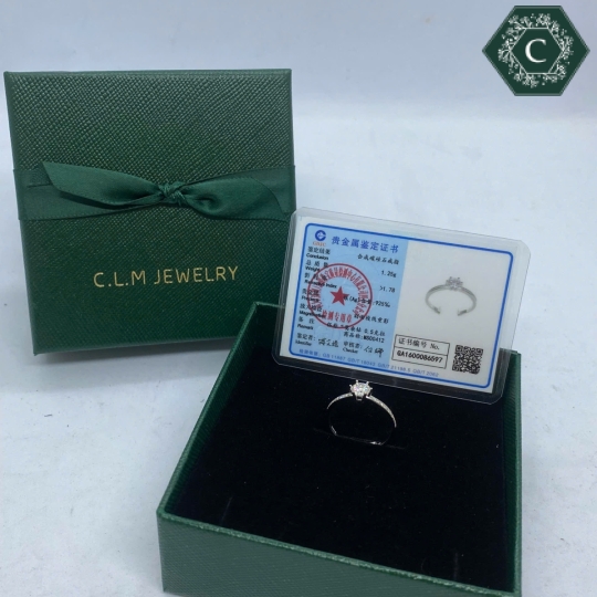 Nhẫn Bạc Đính Đá Moissanite - MS1021