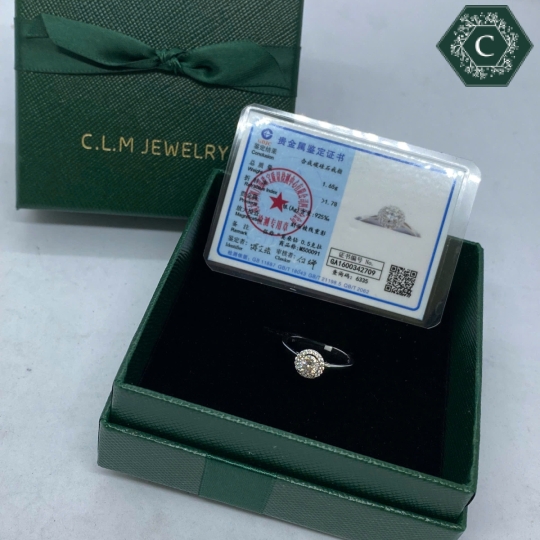 Nhẫn Bạc Đính Đá Moissanite - MS1020