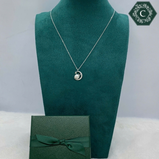 Dây Chuyền Bạc Hình Hành Tinh Trăng Sao MS764