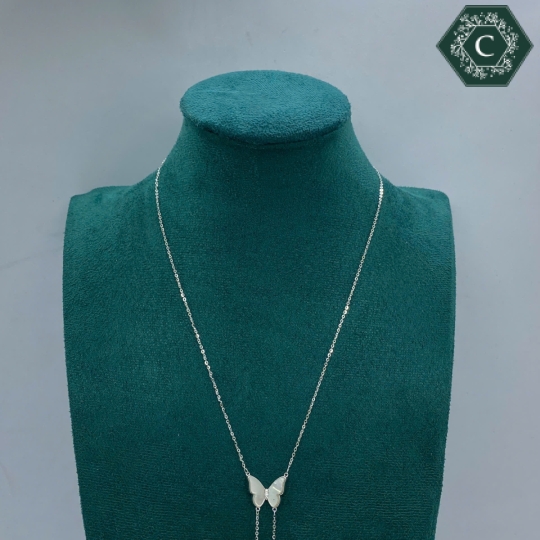 Dây Chuyền Bạc Hình Bướm Thiết Kế Trang Nhã, Thanh Lịch MS1209
