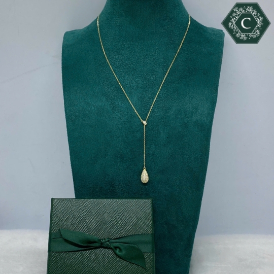 Dây Chuyền Bạc Hình Giọt Nước Sang Trọng MS747