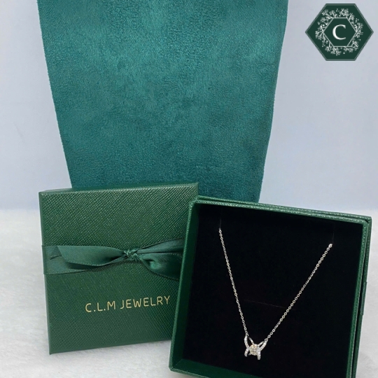 Dây Chuyền Bạc Mặt Hình Bướm Đính Đá Moissanite MS805