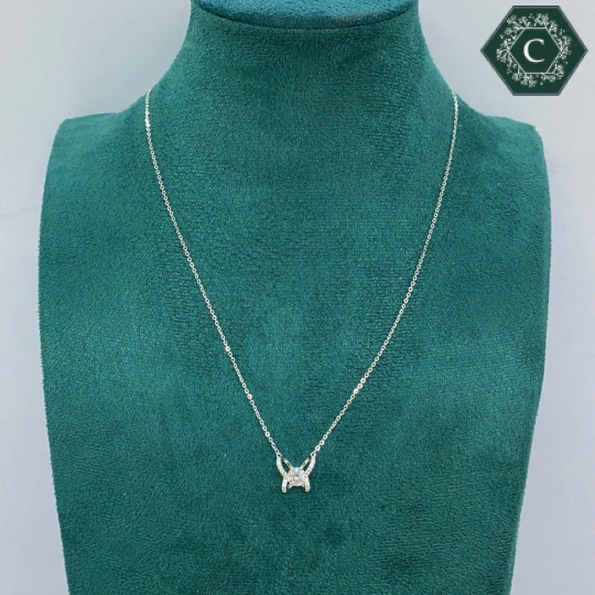 Dây Chuyền Bạc Mặt Hình Bướm Đính Đá Moissanite MS805