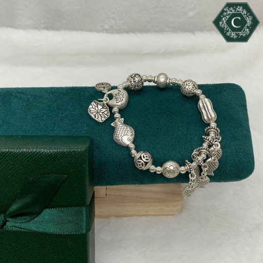 Vòng tay Titan Charm 5 Con Cá May Mắn - MS1284