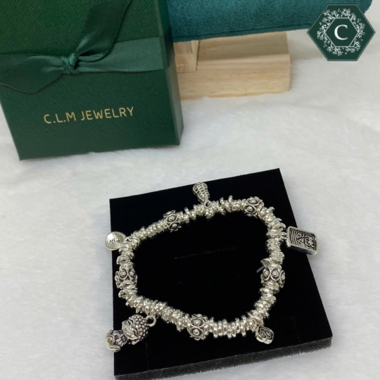 Vòng Tay TiTan Charm Hình Phật Hoa Sen Bình An - MS1289