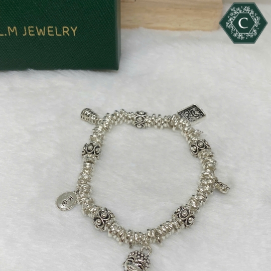 Vòng Tay TiTan Charm Hình Phật Hoa Sen Bình An - MS1289