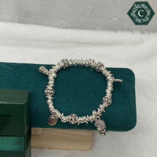 Vòng Tay TiTan Charm Hình Phật Hoa Sen Bình An - MS1289