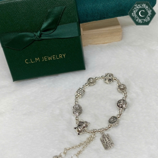 Vòng Tay Titan Charm HÌnh Mèo Chiêu Tài - MS1294