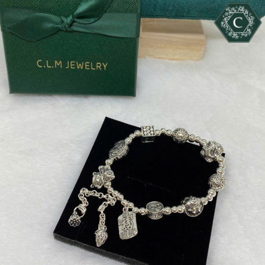 Vòng Tay Titan Charm HÌnh Mèo Chiêu Tài - MS1294