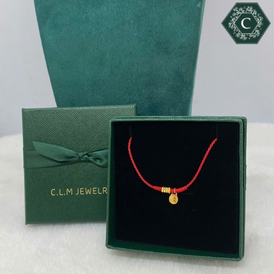 Vòng Tay Chỉ Đỏ Charm Chữ PHÚC MS726