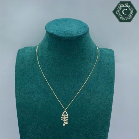 Dây Chuyền Bạc Xương Cá MS1224
