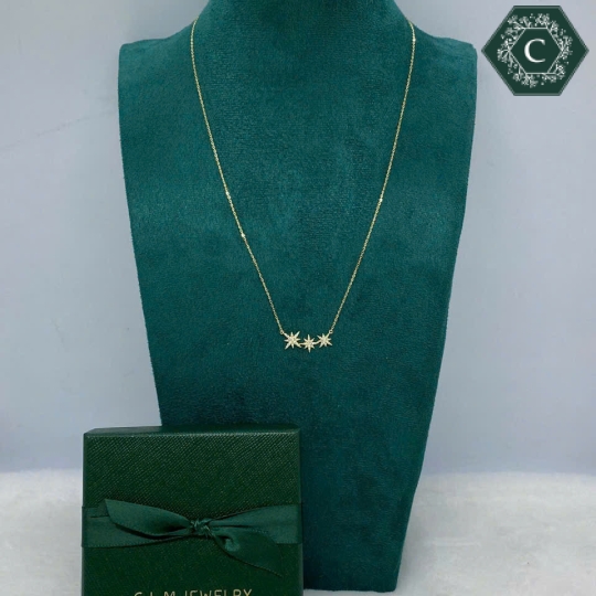 Dây Chuyền Bạc Ngôi Sao 8 Cánh MS1172